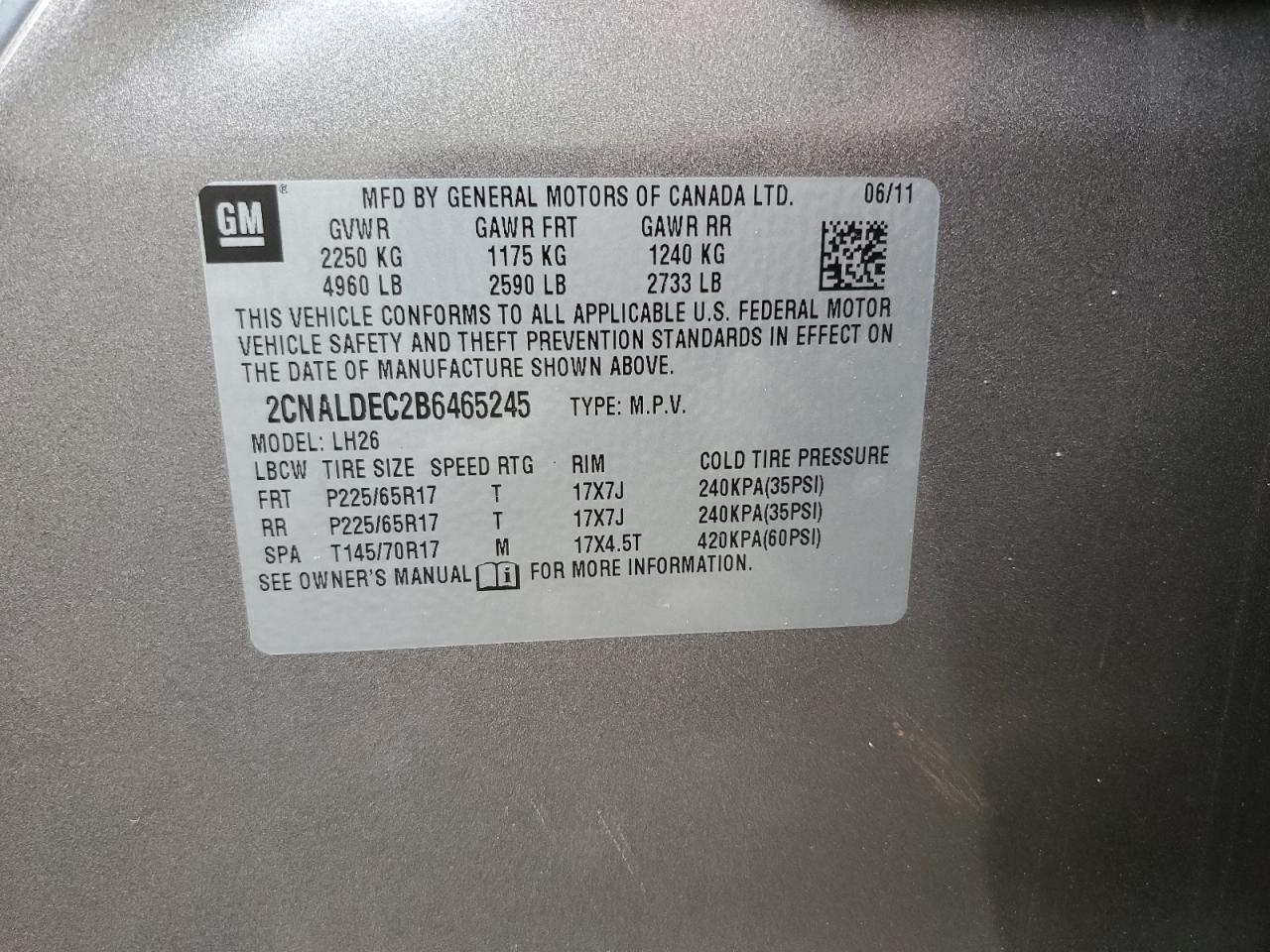 2011 CHEVROLET EQUINOX