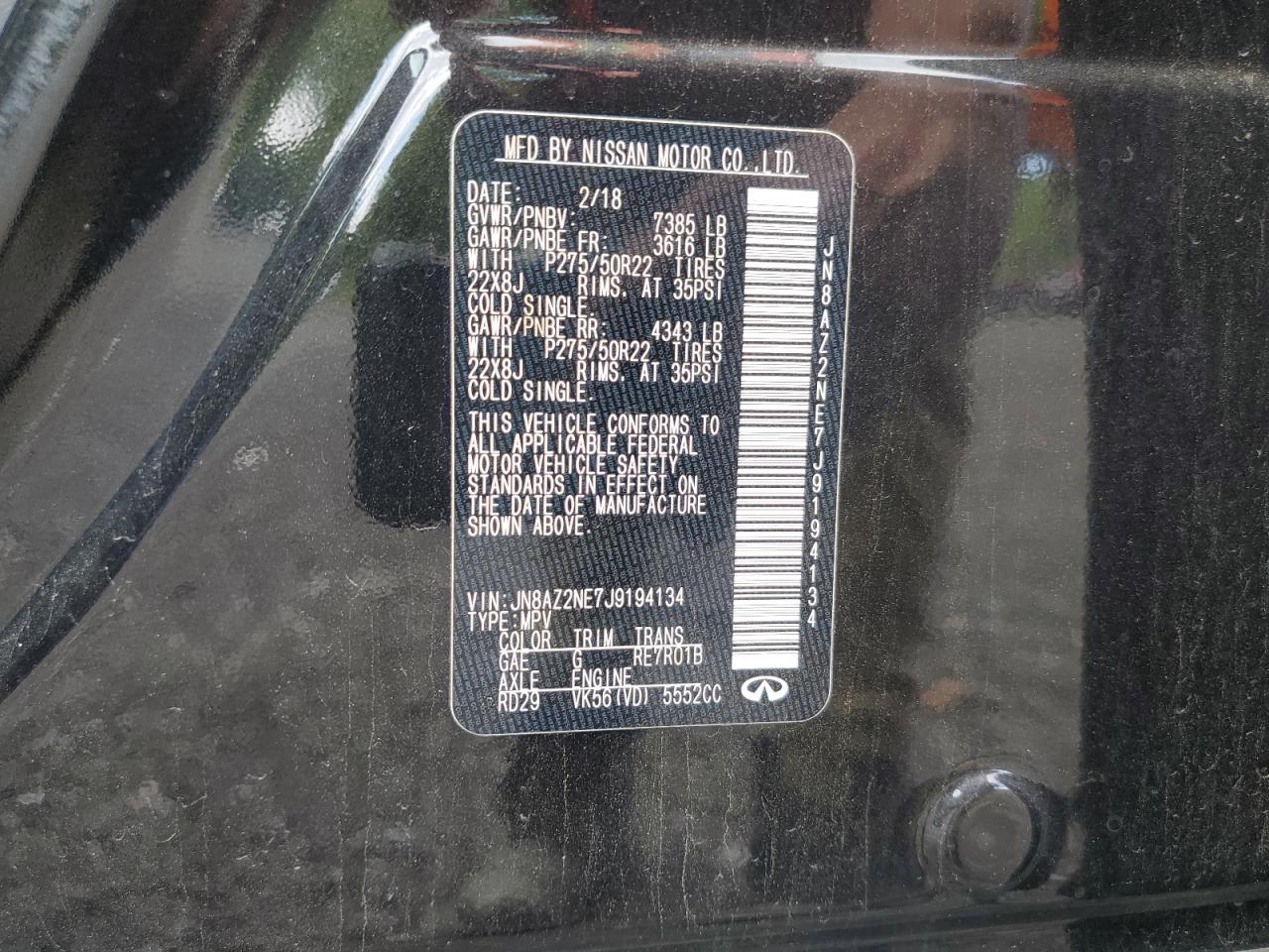 2018 INFINITI QX80