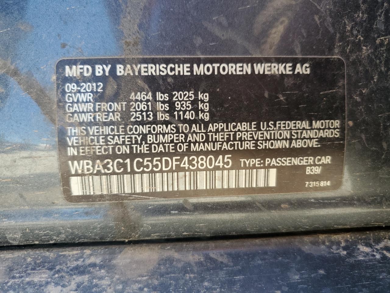 2013 BMW 3 SERIES