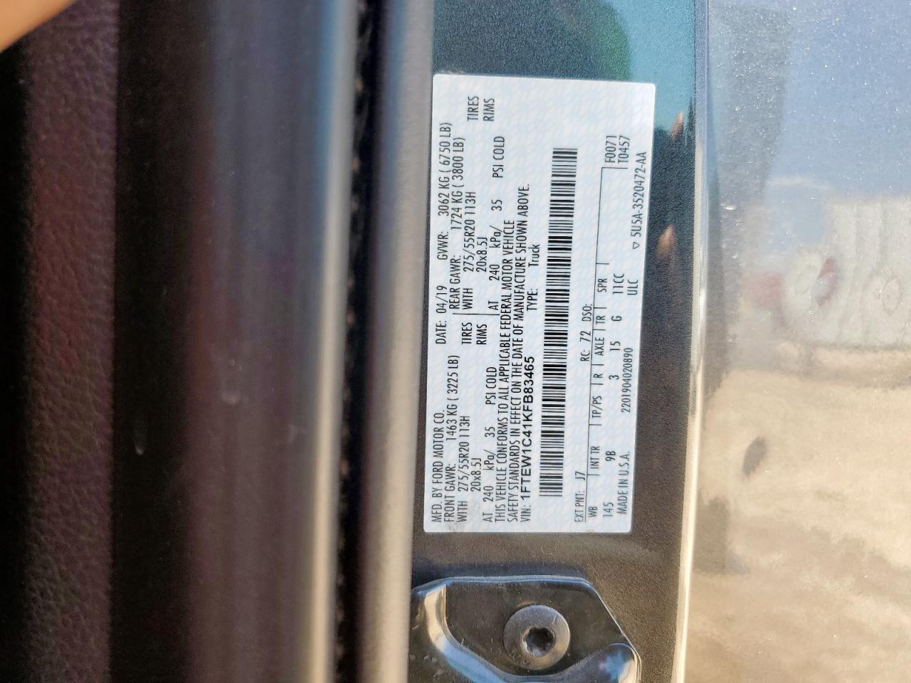 2019 FORD F-150