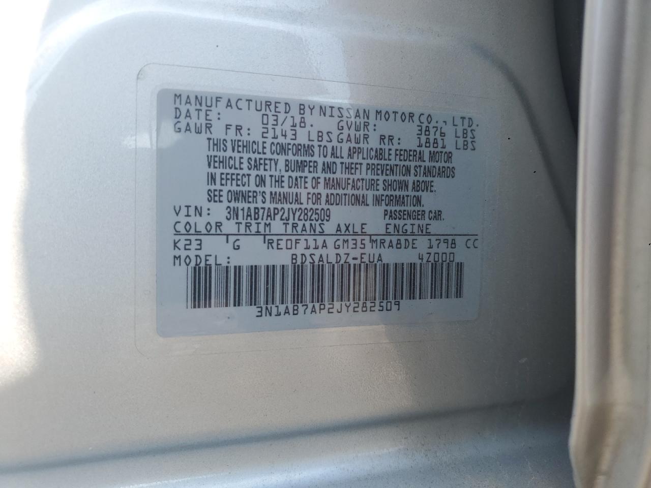 2018 NISSAN SENTRA
