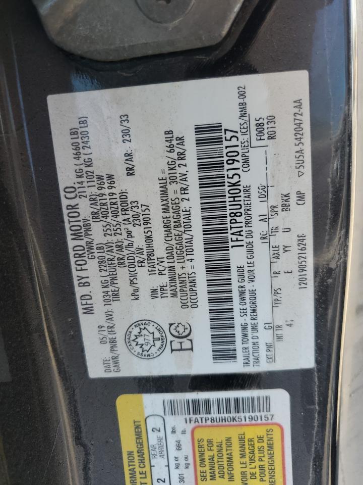 2019 FORD MUSTANG