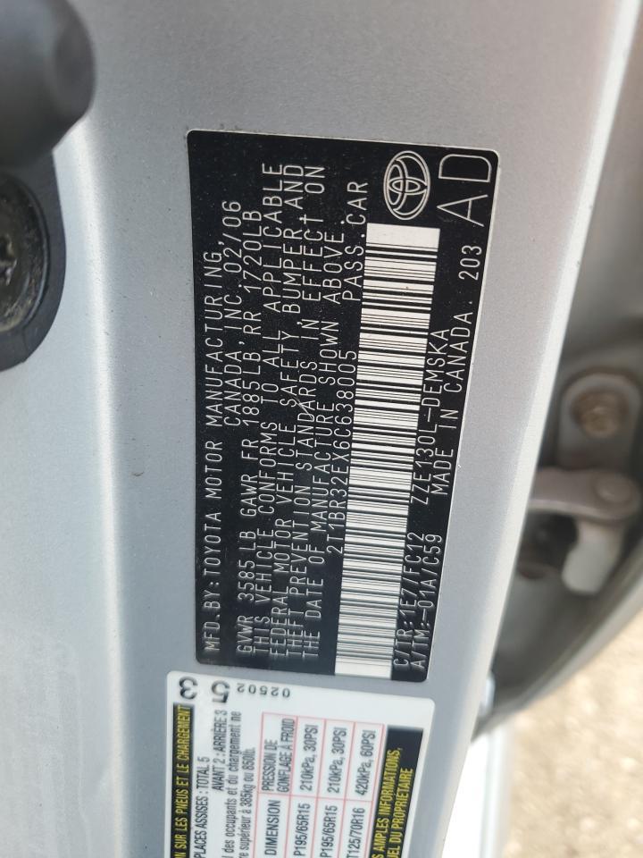 2006 TOYOTA COROLLA