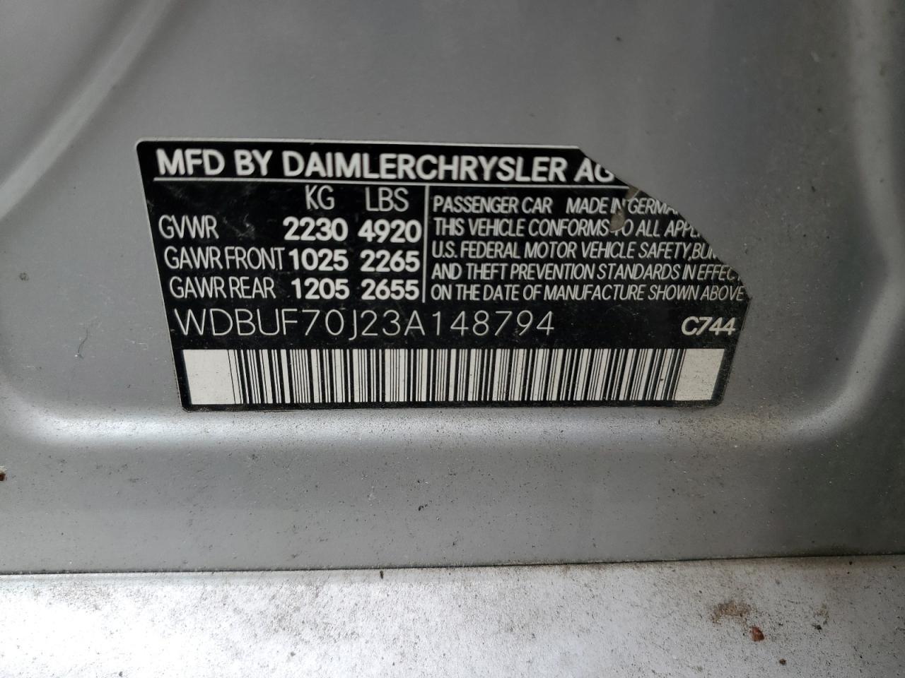 2003 MERCEDES-BENZ E-Class