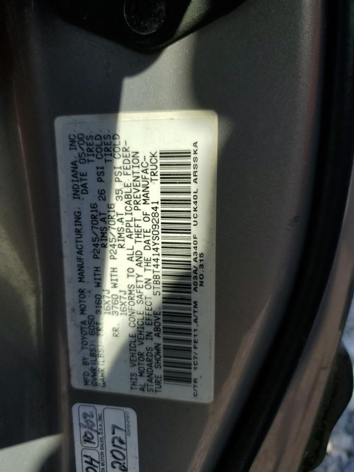 2000 TOYOTA TUNDRA