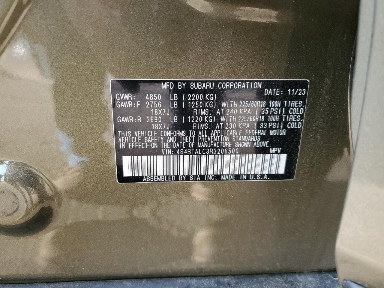 2024 SUBARU Outback