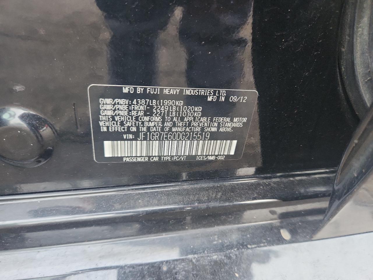 2013 SUBARU IMPREZA