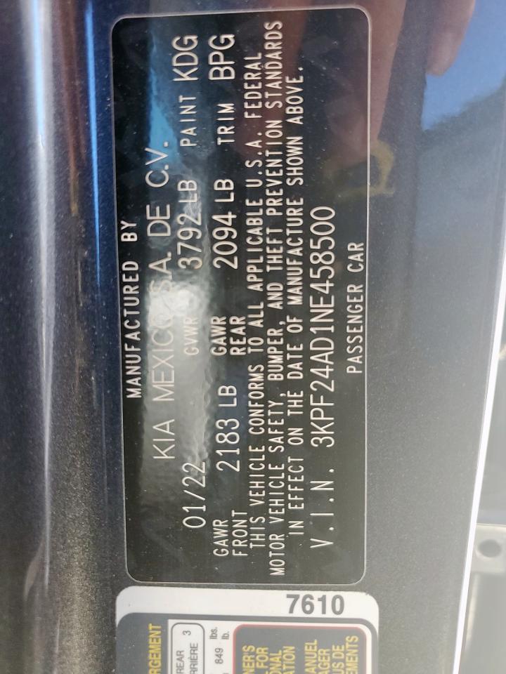2022 KIA FORTE