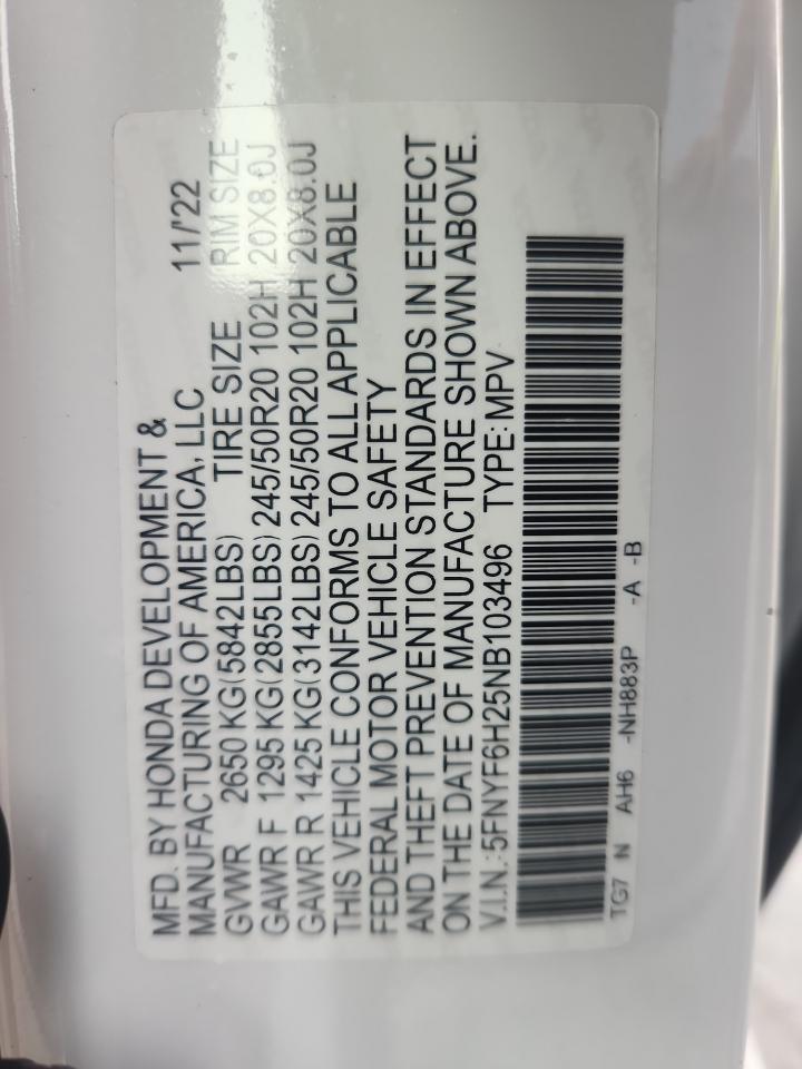 2022 HONDA PILOT