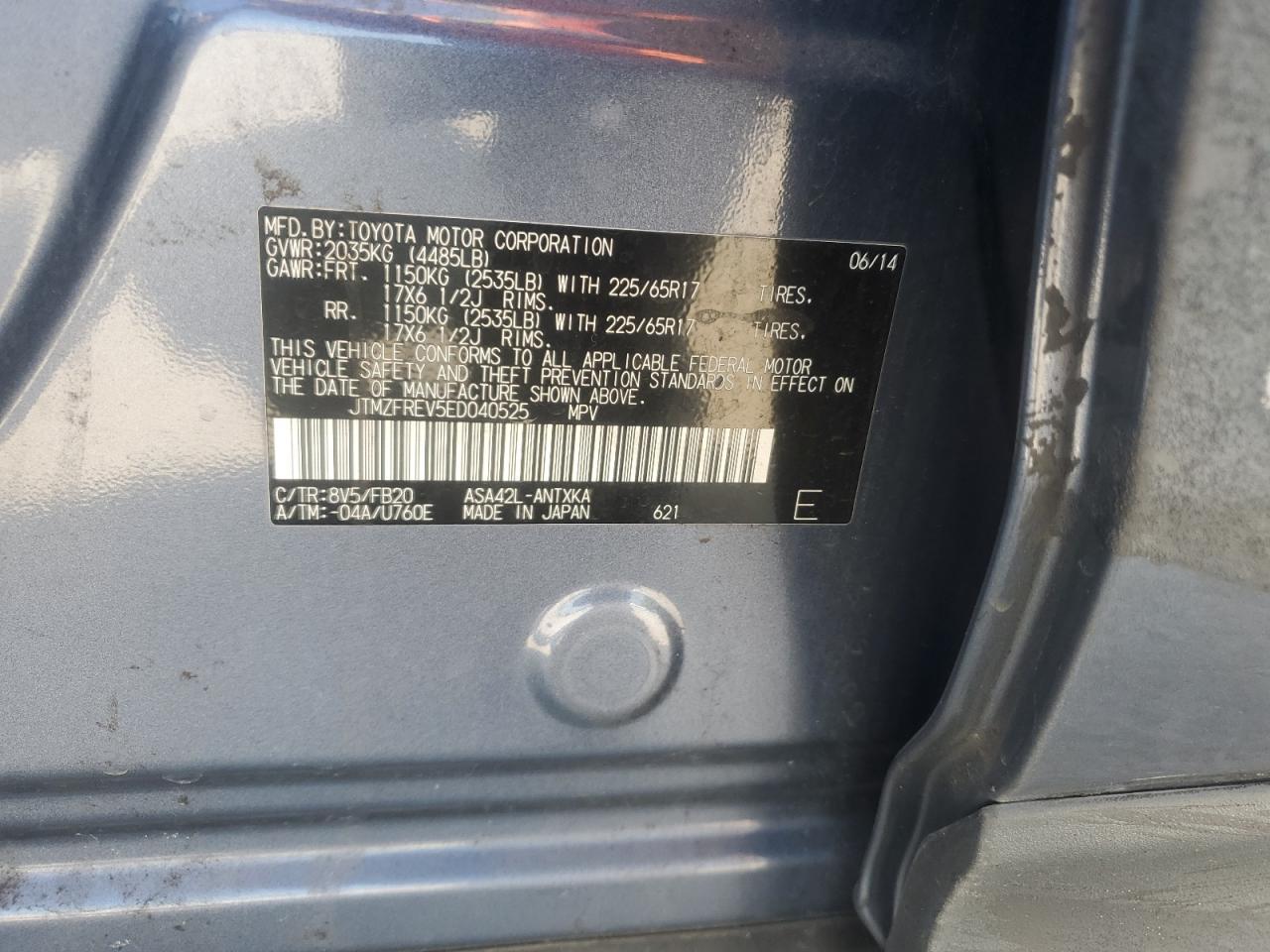 2014 TOYOTA RAV4