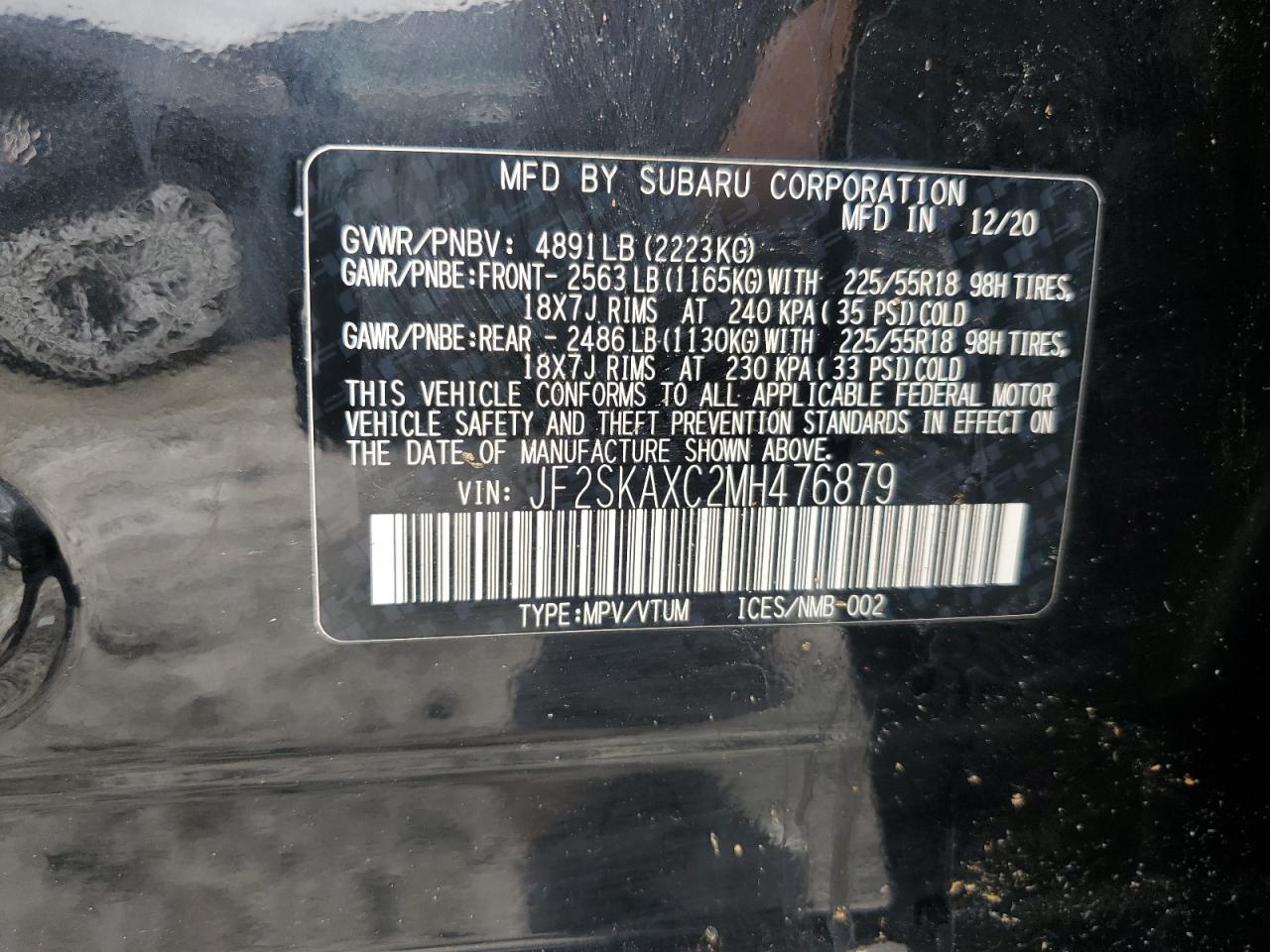 2021 SUBARU FORESTER