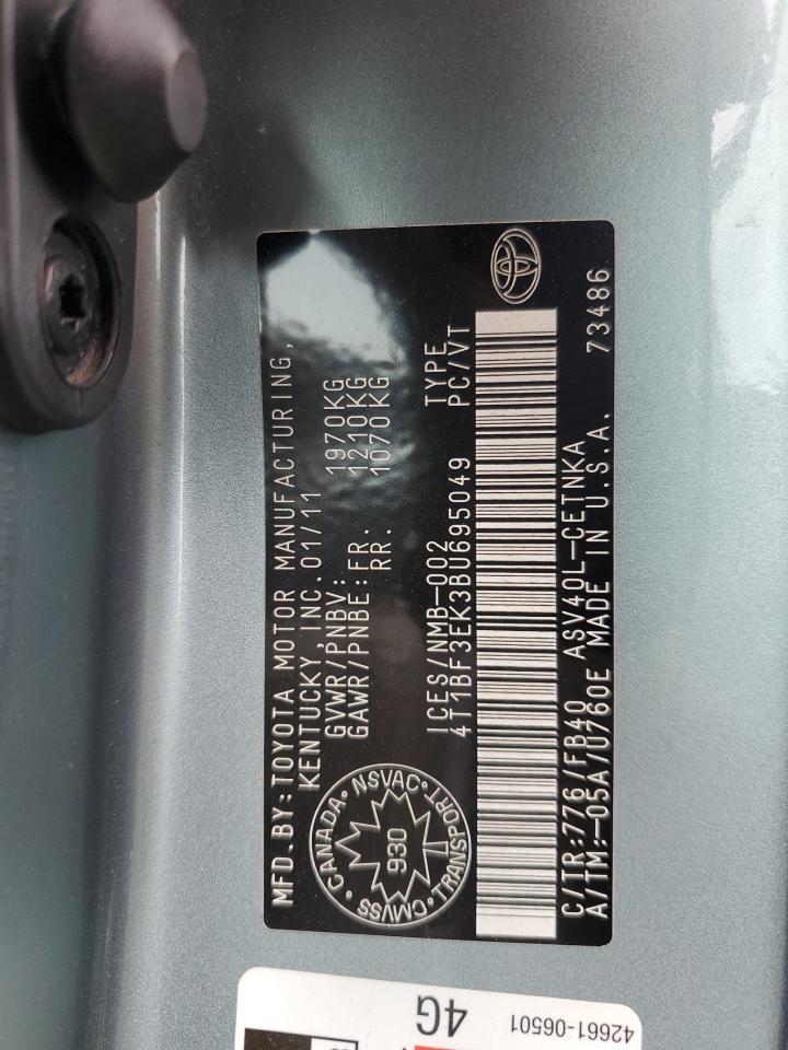 2011 TOYOTA CAMRY