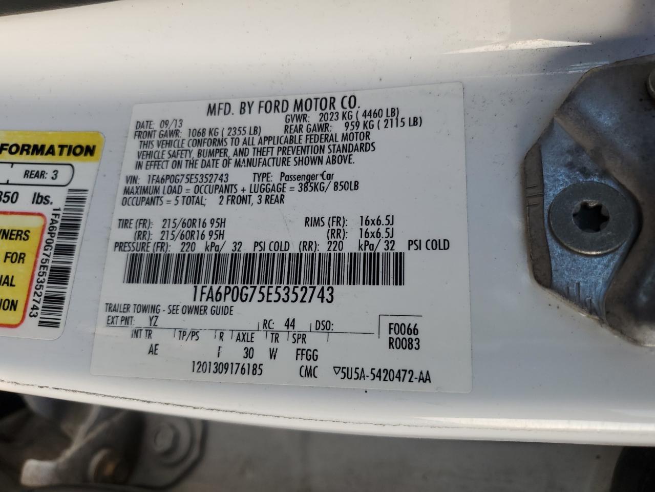 2014 FORD FUSION