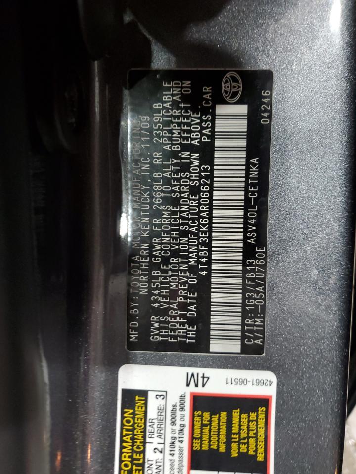 2010 TOYOTA CAMRY