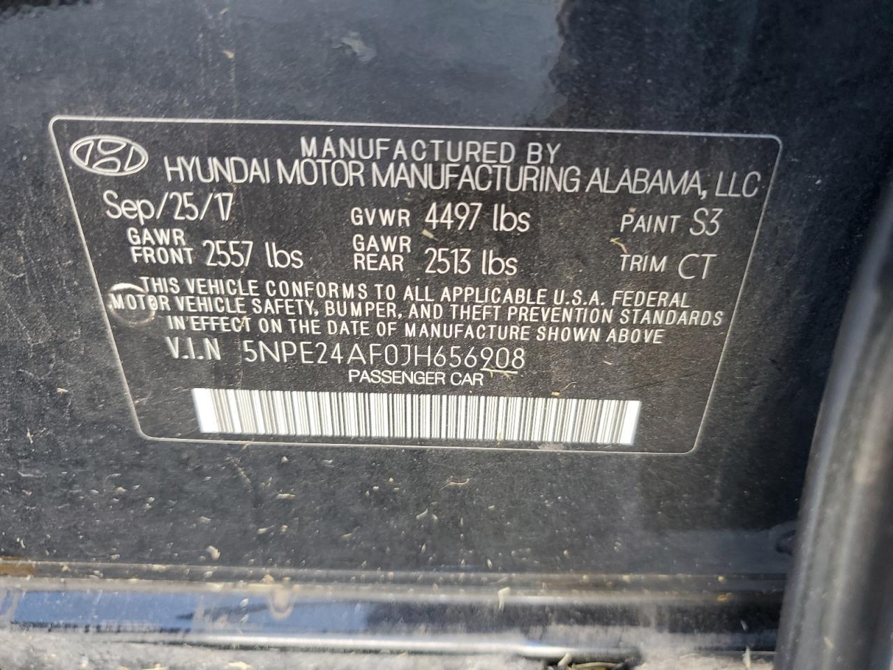 2018 HYUNDAI SONATA