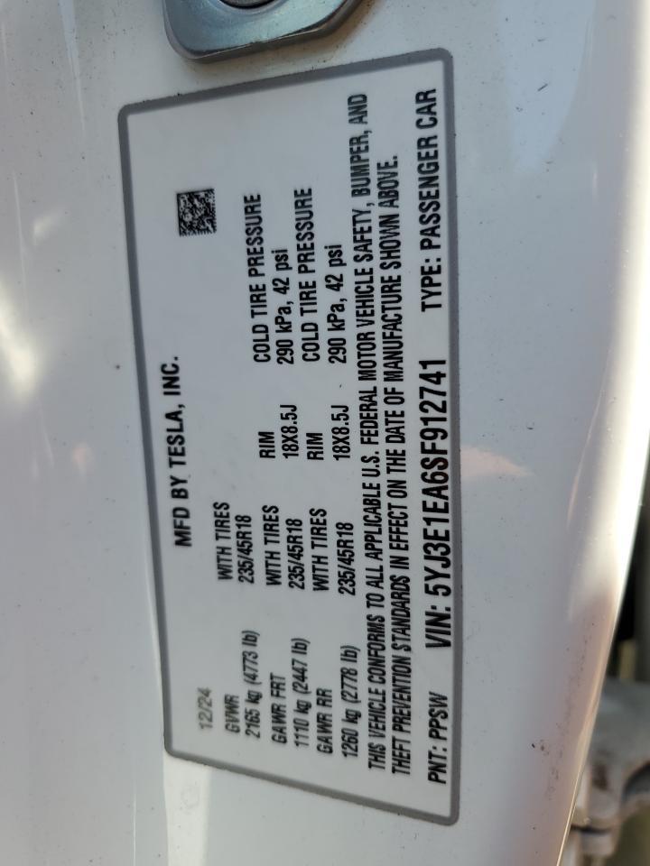 2025 TESLA MODEL 3