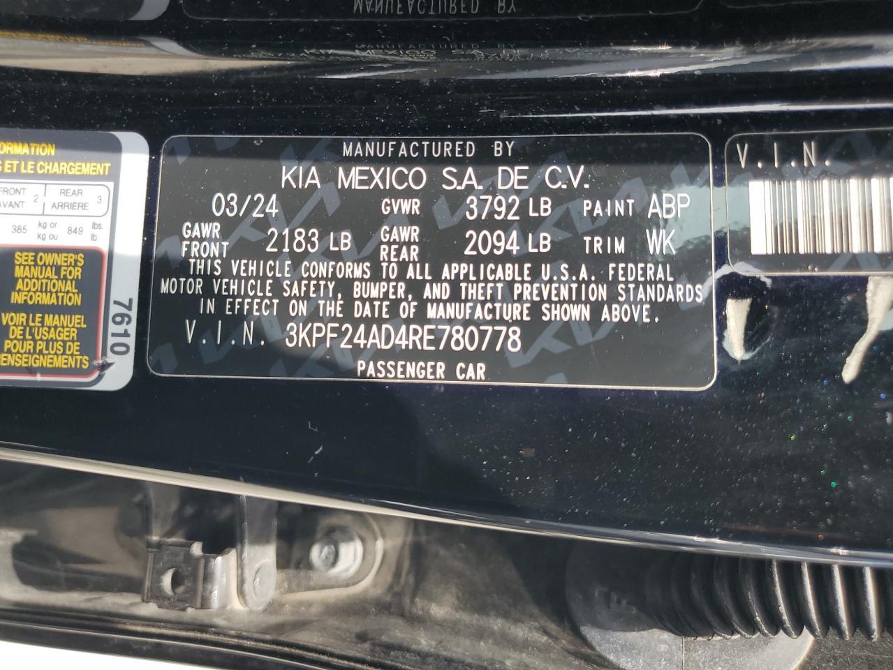2024 KIA FORTE