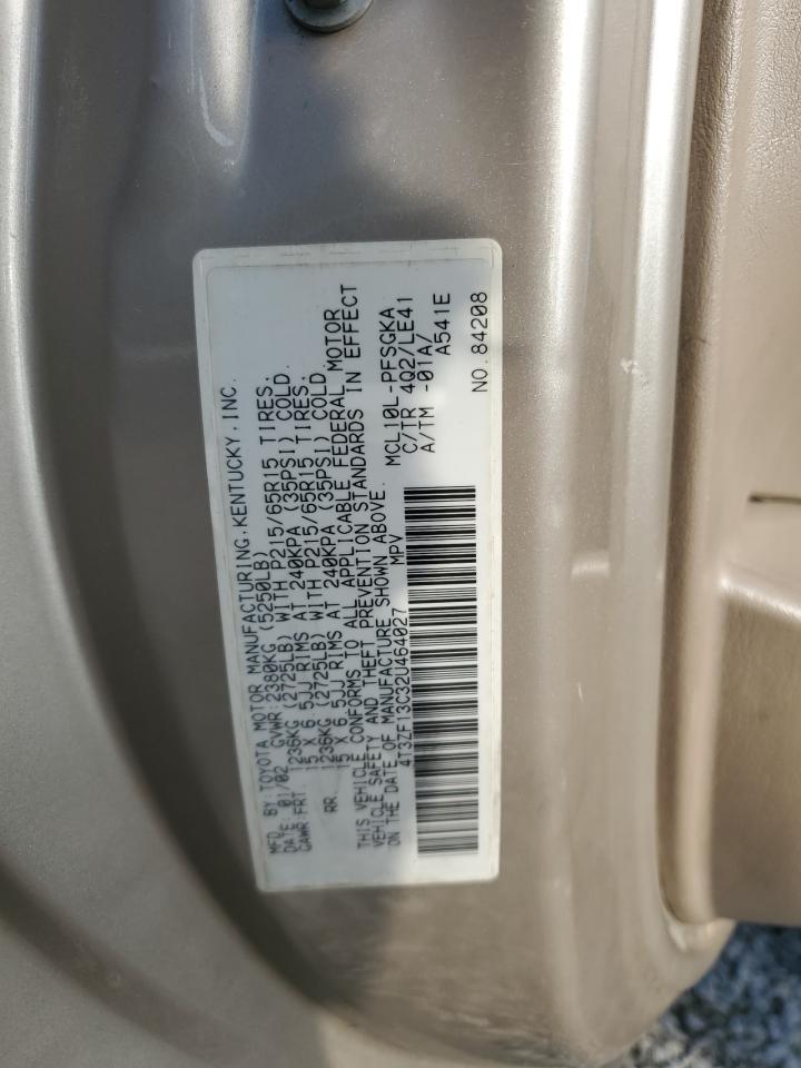 2002 TOYOTA SIENNA