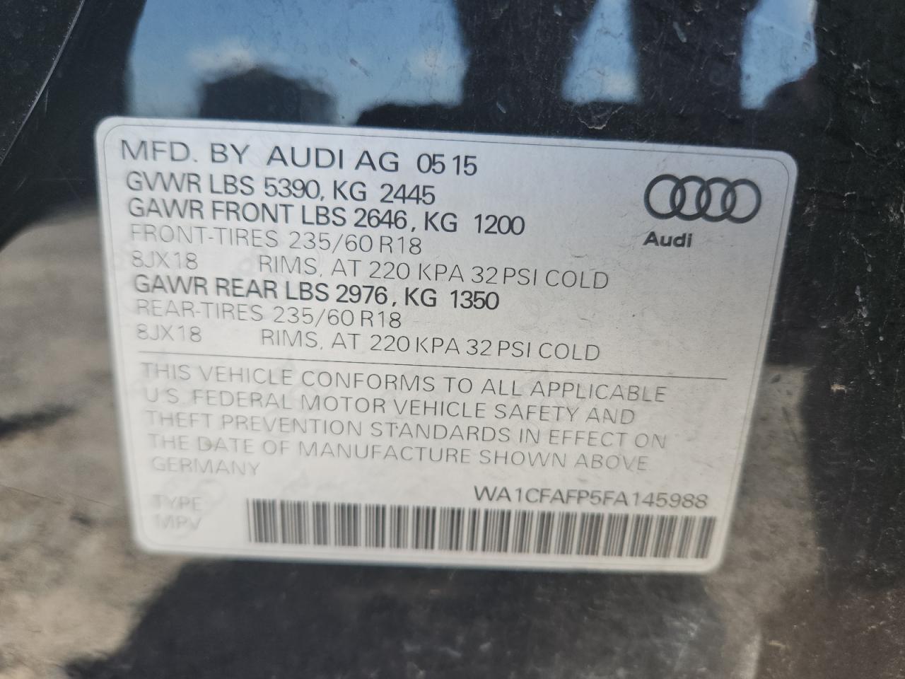 2015 AUDI Q5