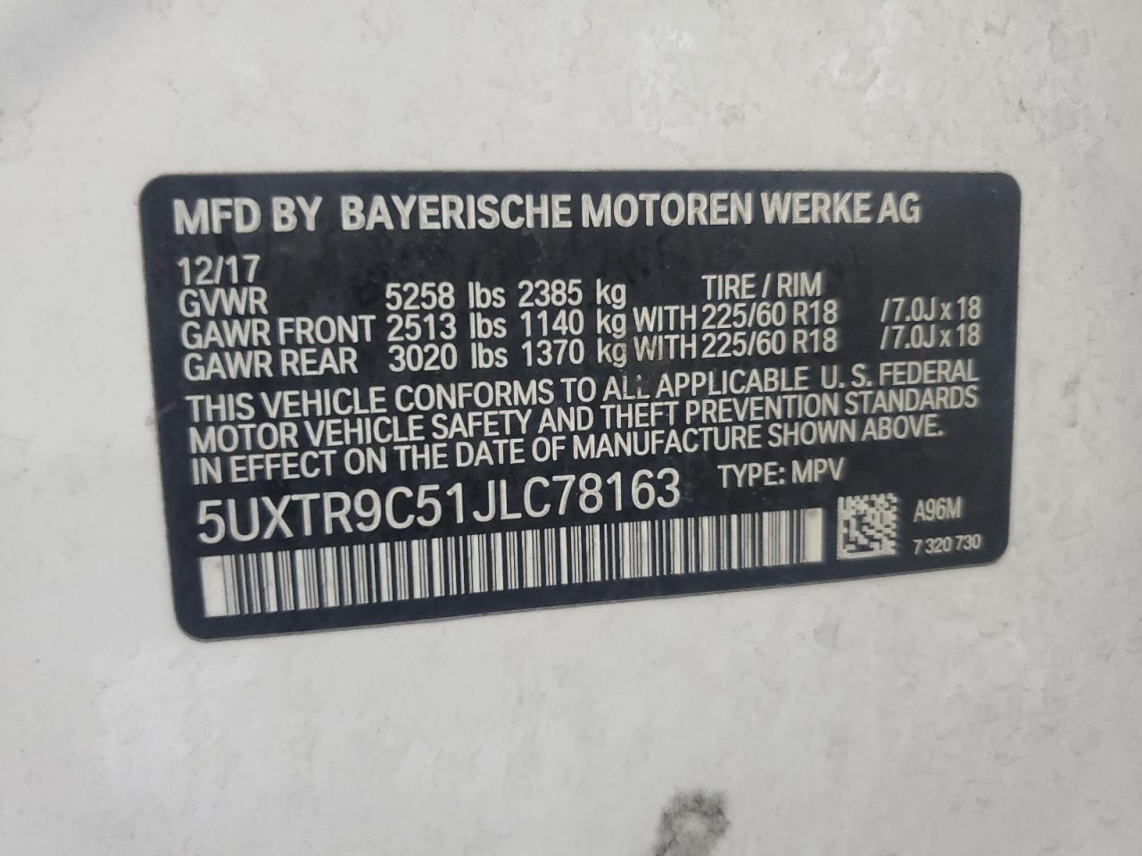 2018 BMW X3