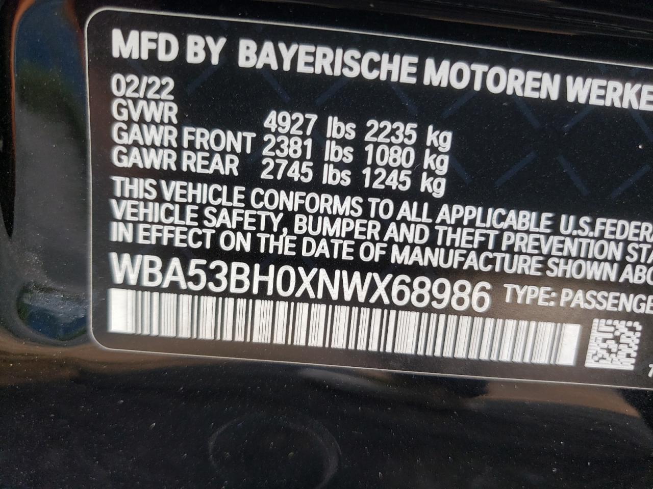 2022 BMW 5 series