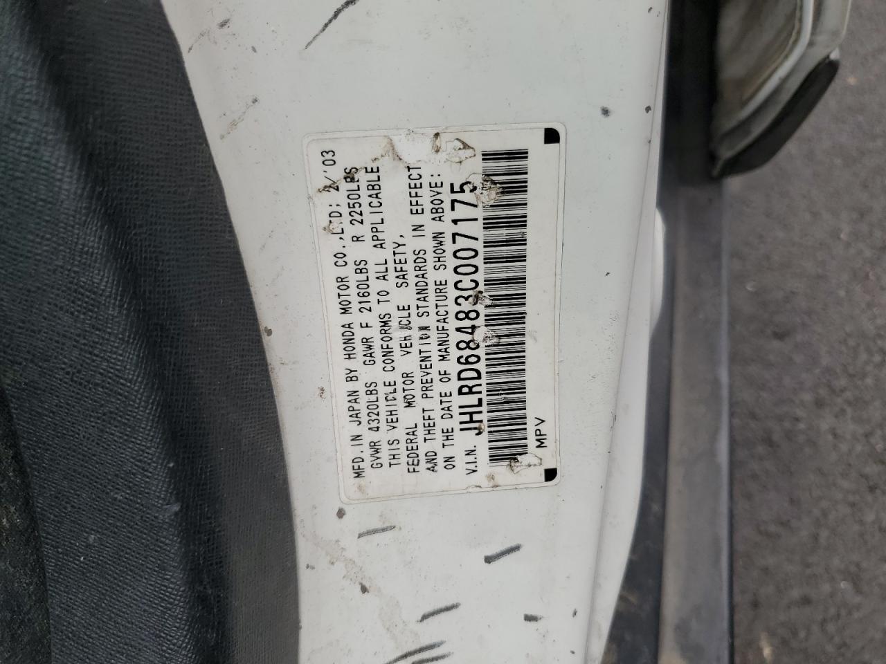 2003 HONDA CR-V