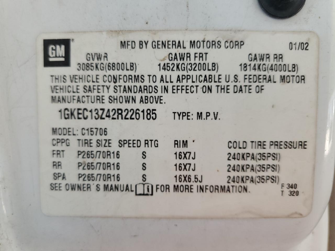 2002 GMC Yukon