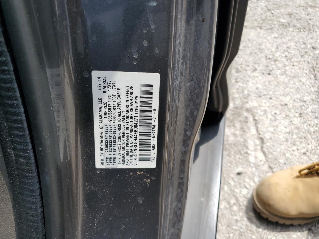 2014 HONDA ODYSSEY