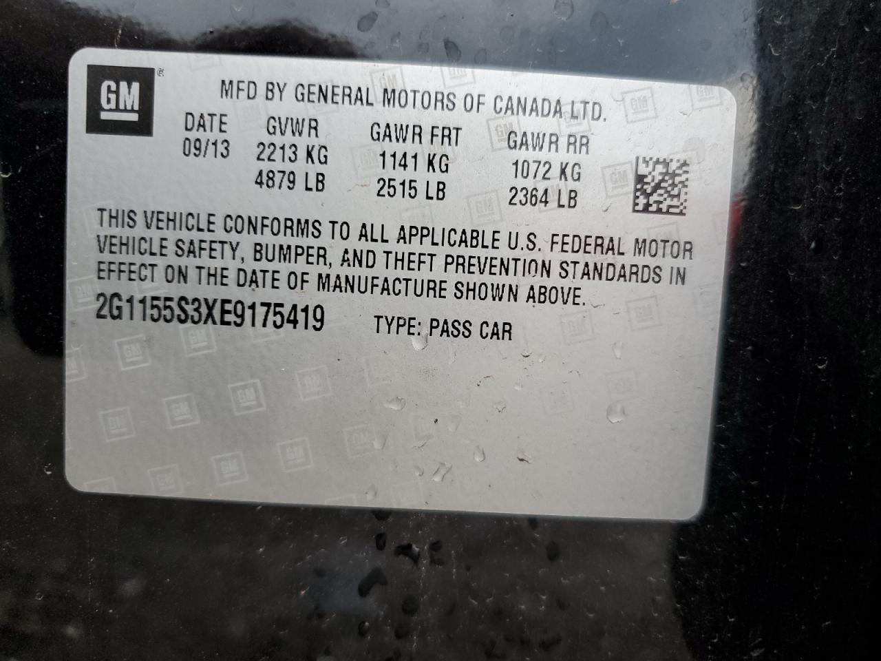 2014 CHEVROLET IMPALA