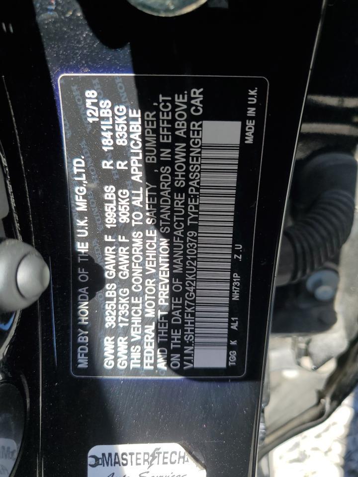 2019 HONDA CIVIC