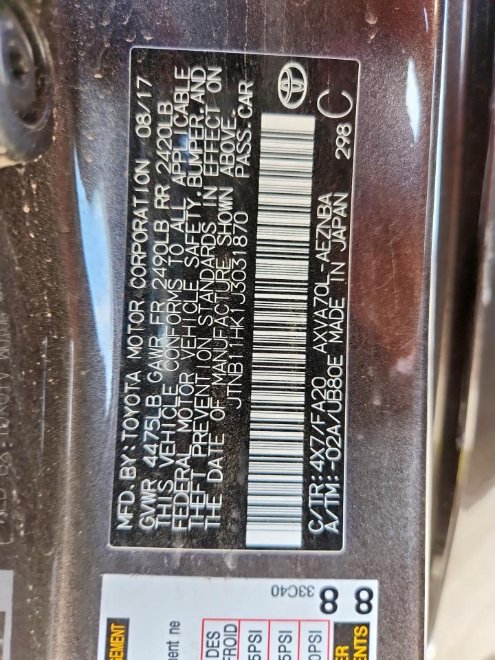 2018 TOYOTA CAMRY