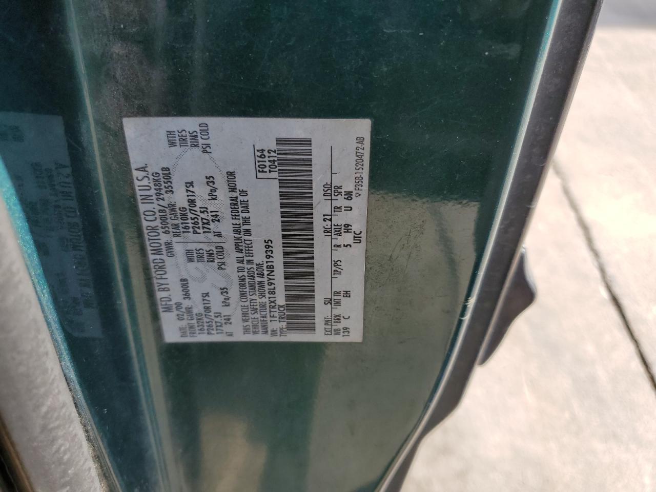 2000 FORD F-150