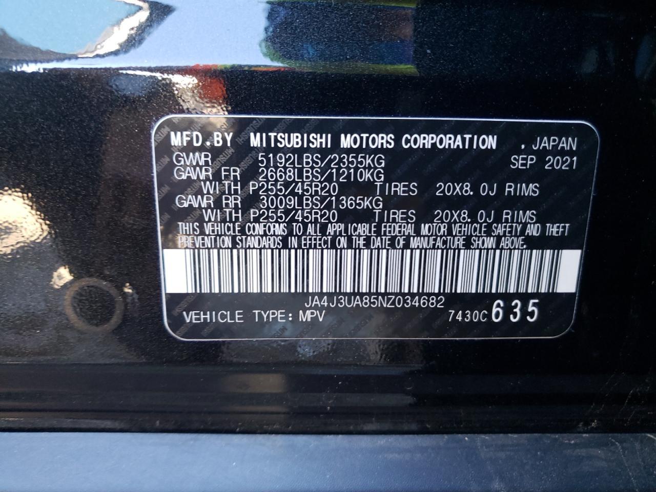 2022 MITSUBISHI outlander