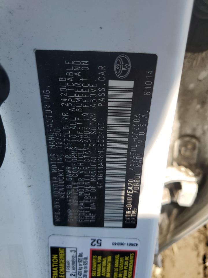 2021 TOYOTA CAMRY