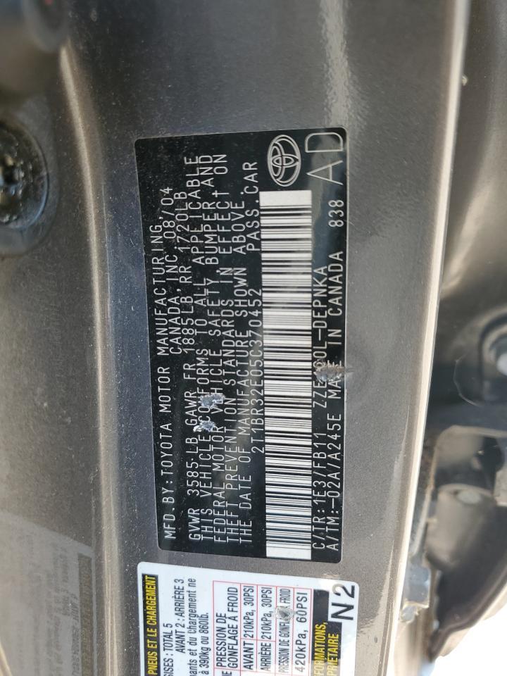 2005 TOYOTA COROLLA