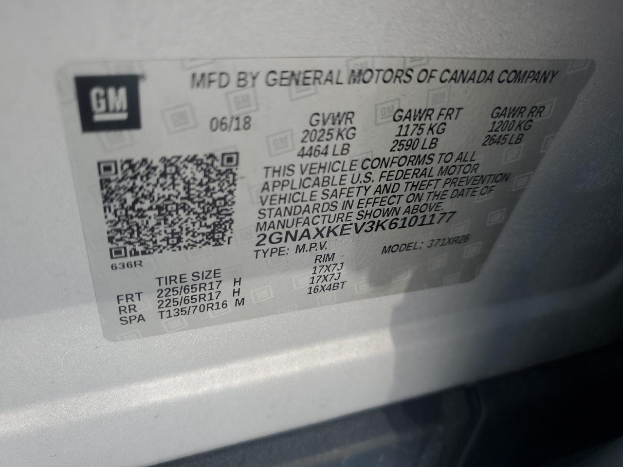 2019 CHEVROLET EQUINOX
