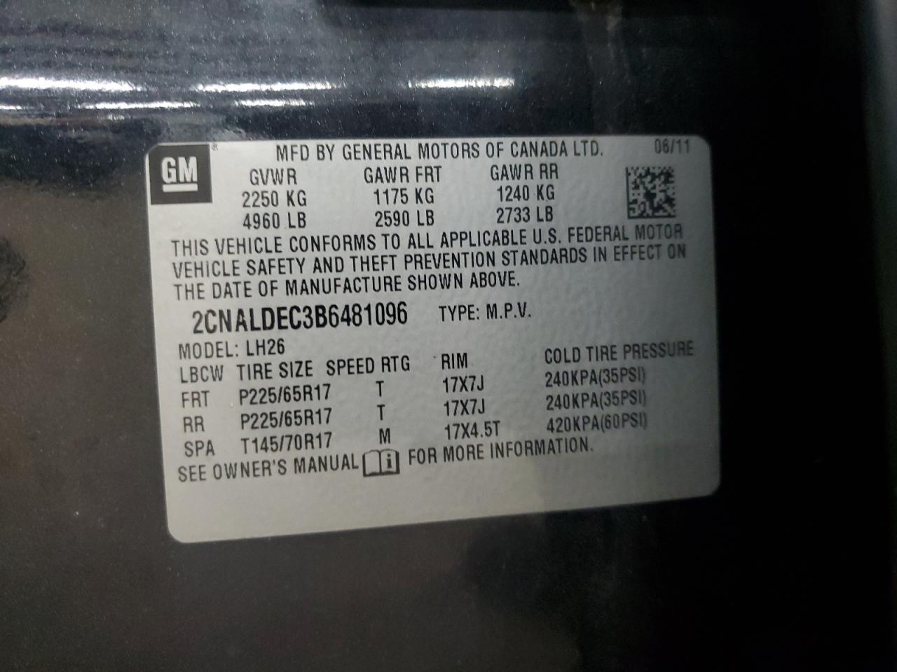 2011 CHEVROLET EQUINOX