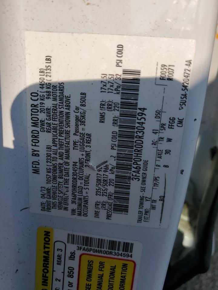 2013 FORD FUSION