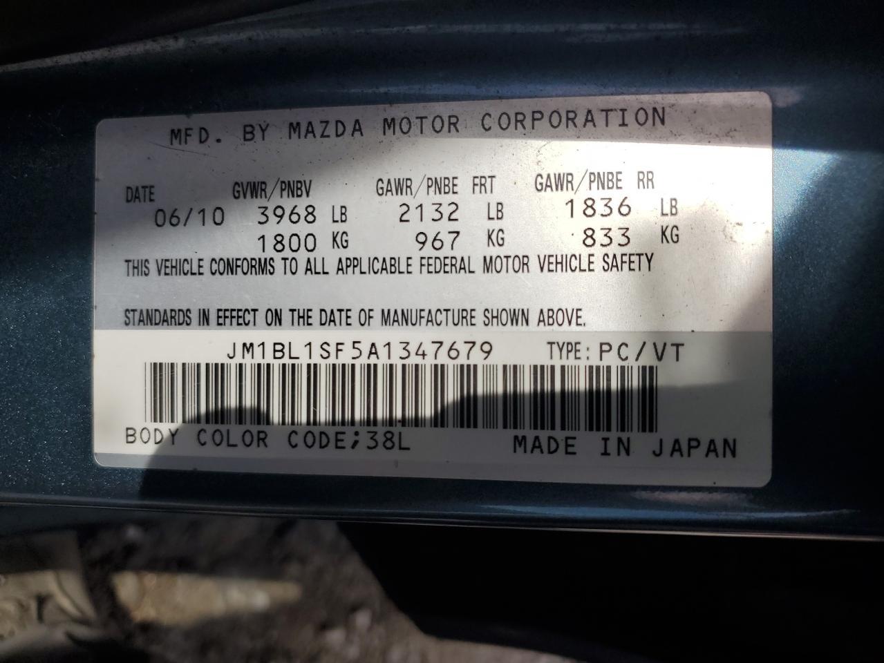 2010 MAZDA 3