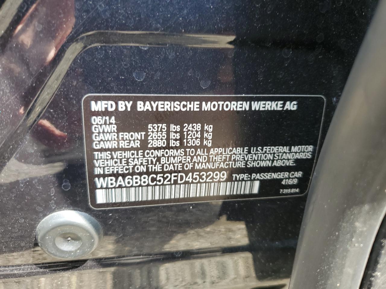 2015 BMW 6 Series