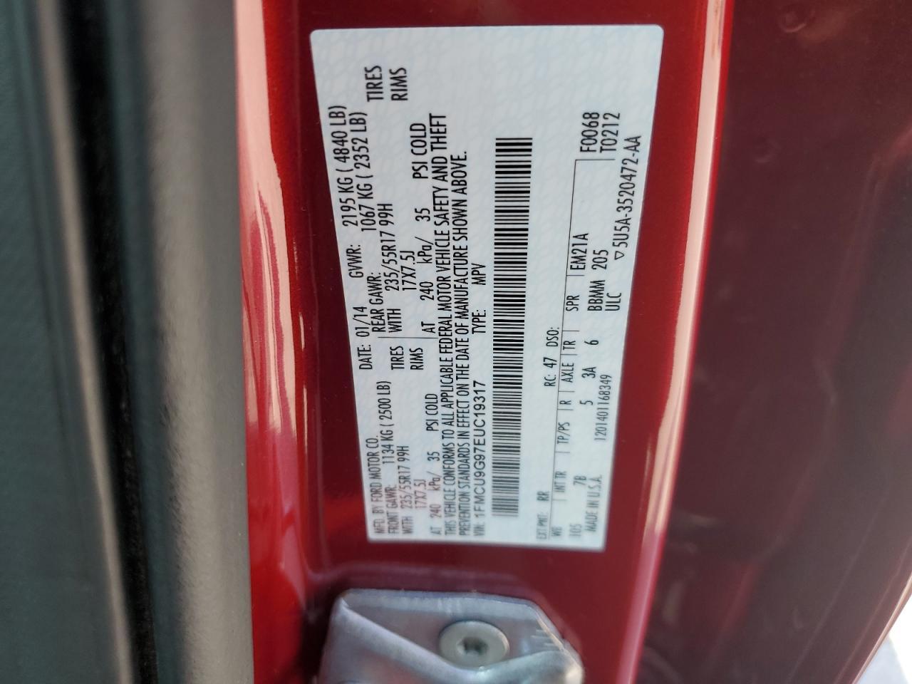 2014 FORD ESCAPE