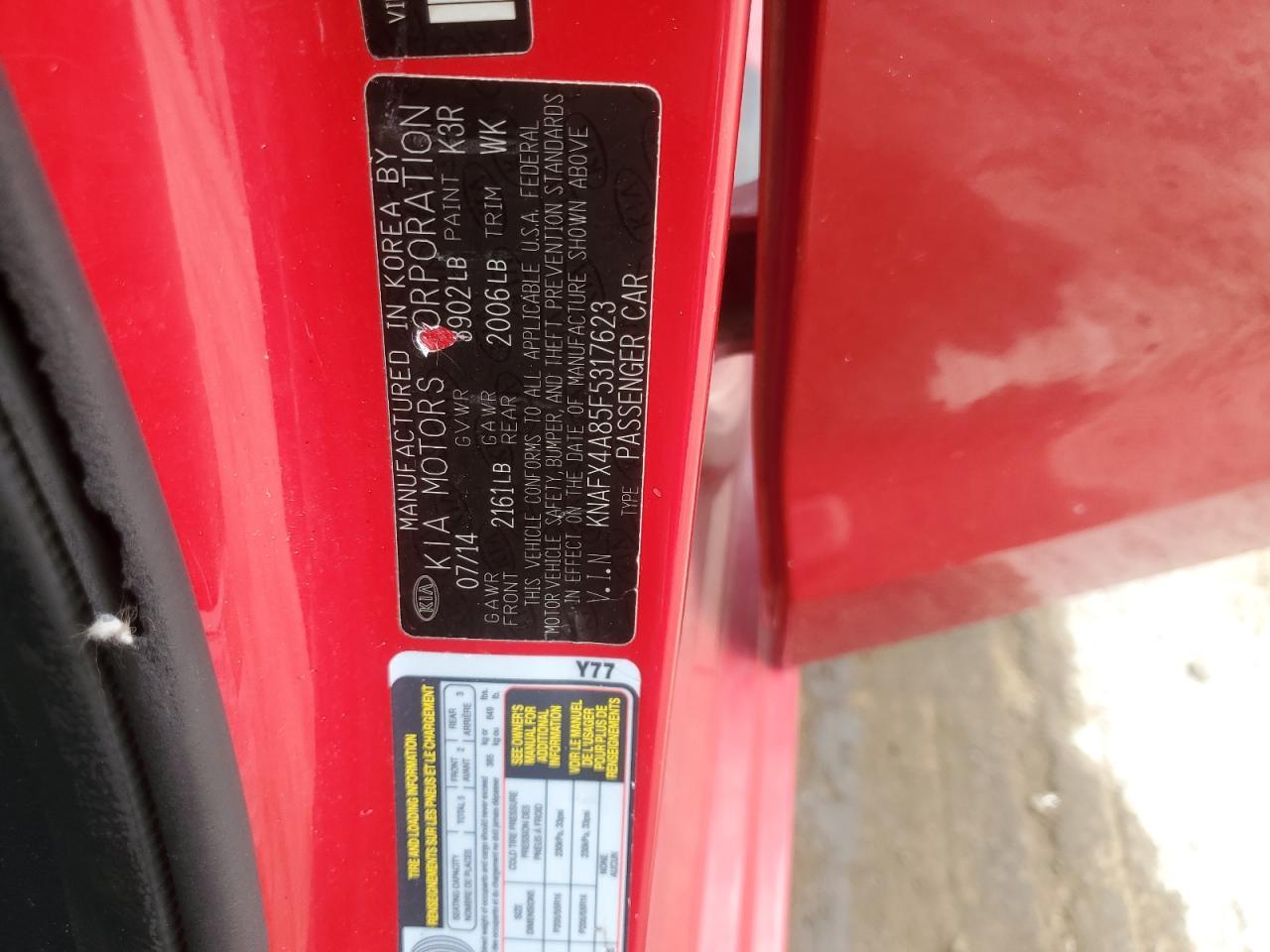 2015 KIA FORTE