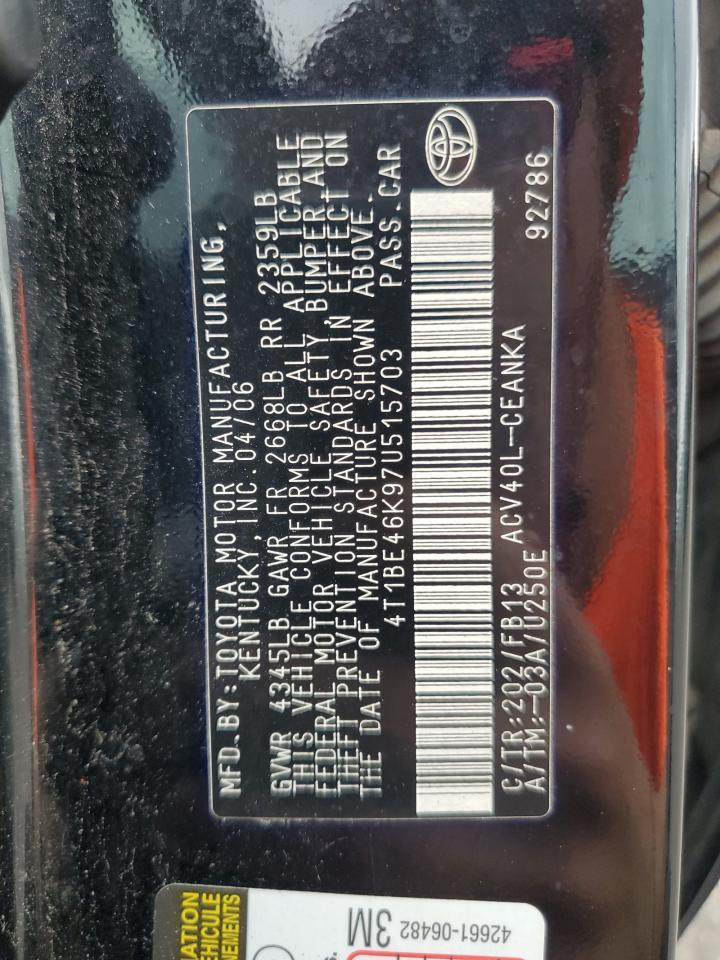 2007 TOYOTA CAMRY