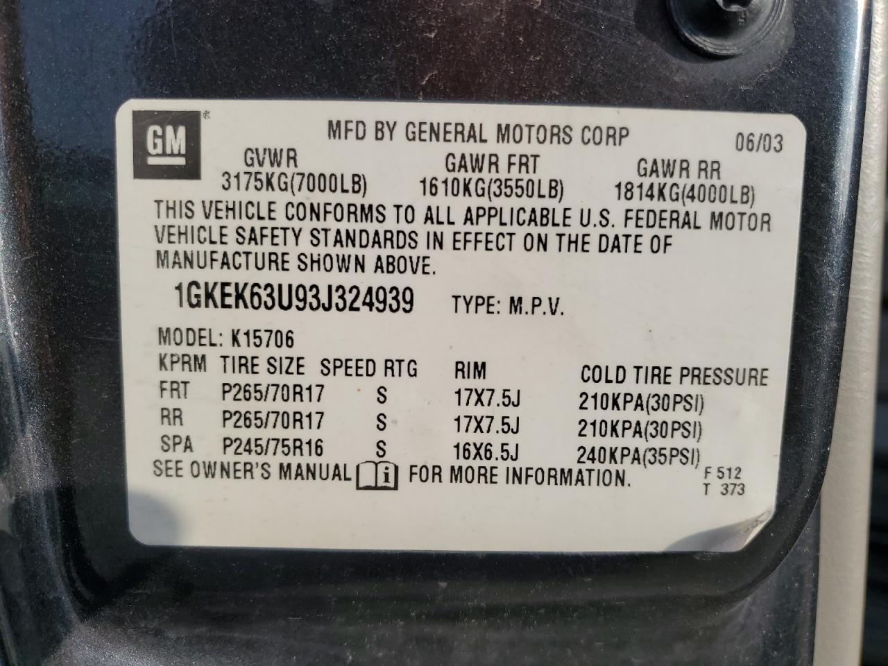 2003 GMC Yukon