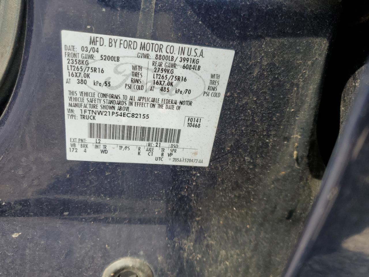 2004 FORD F-250