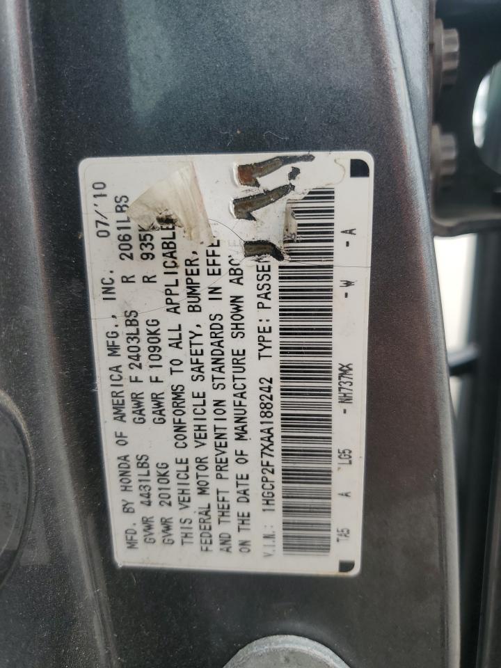 2010 HONDA ACCORD