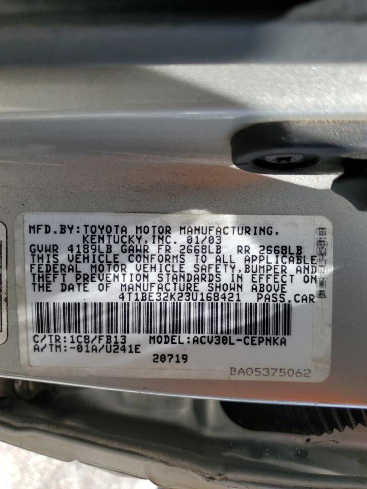 2003 TOYOTA CAMRY