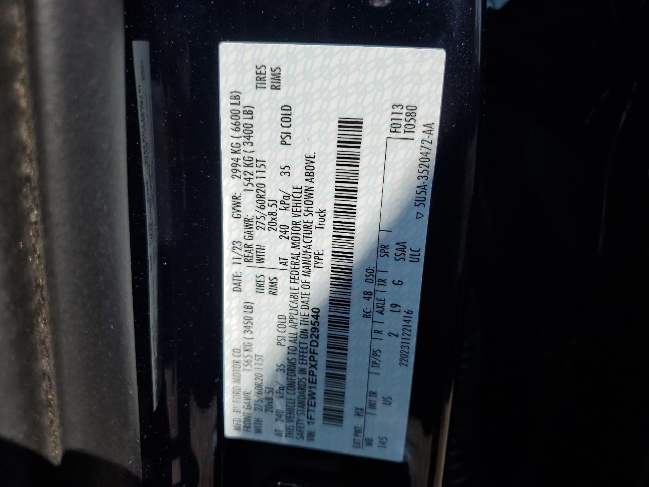 2023 FORD F-150
