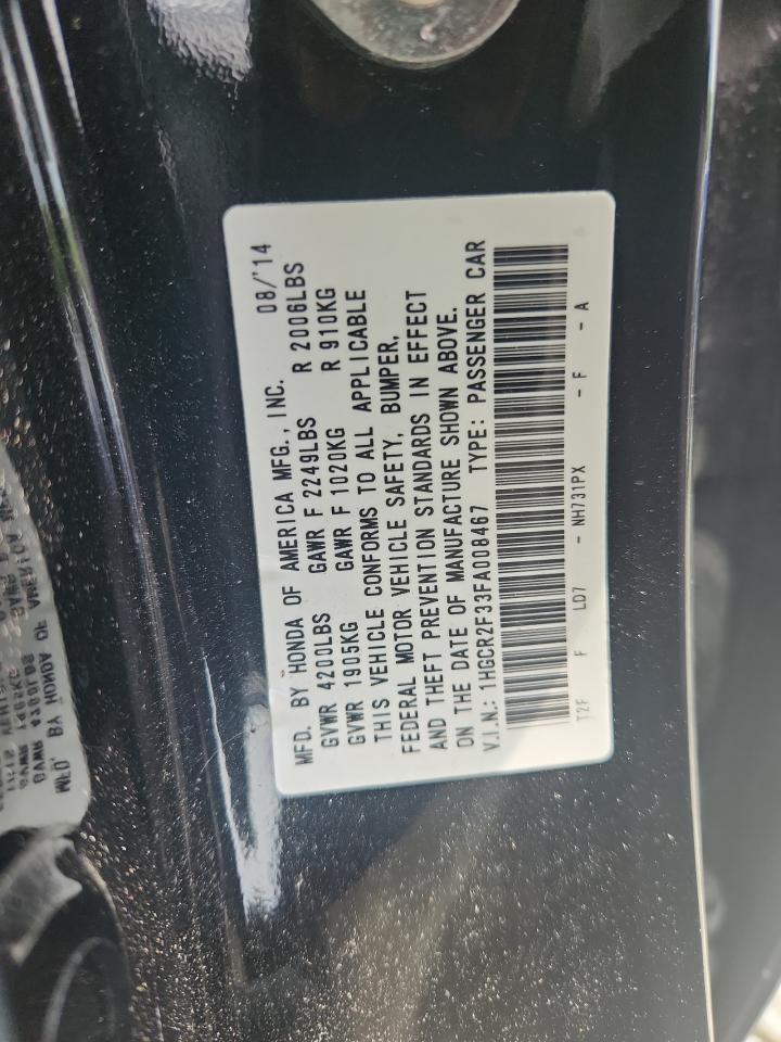 2015 HONDA ACCORD