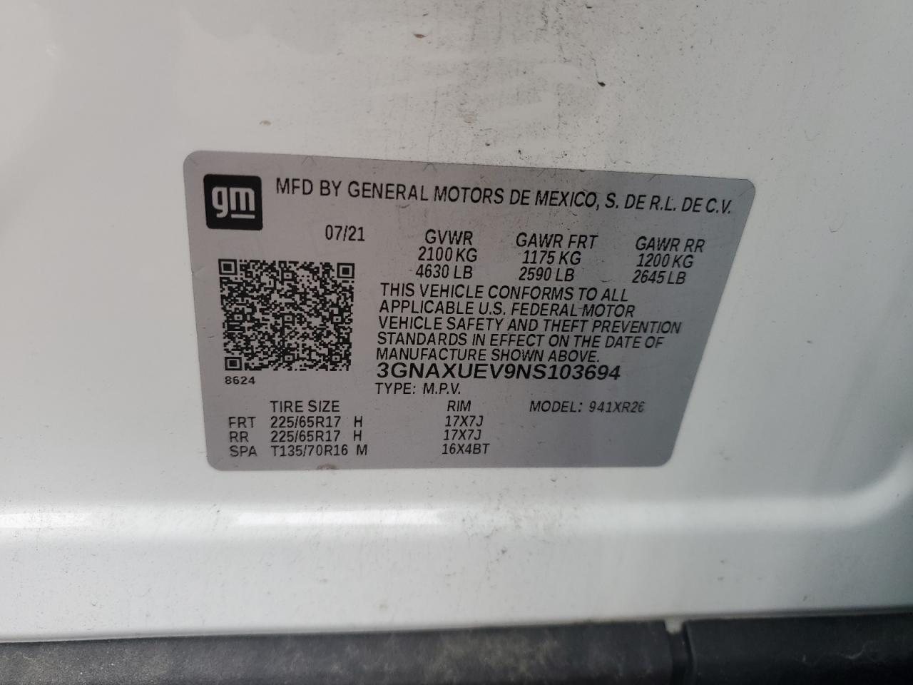 2022 CHEVROLET EQUINOX